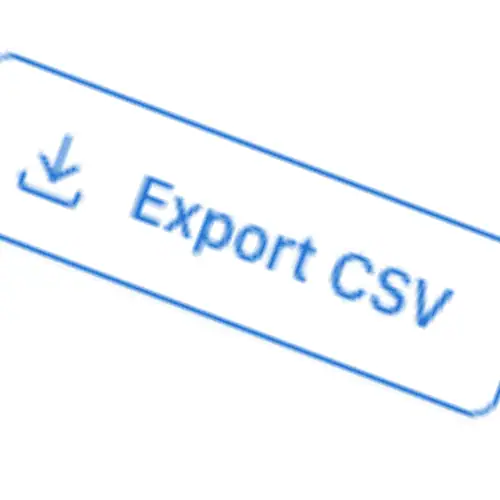 PocketBulk Export IoT data via csv button